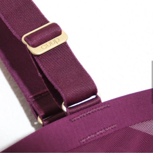 CUUP “Balconette” Mesh underwire Bra in Begonia (wine/purple) Sheer, Size 38C. - Picture 3 of 9